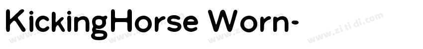 KickingHorse Worn字体转换